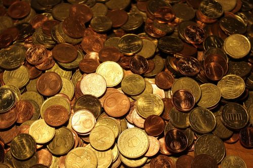 Pinigai, Monetos, Eurų Monetos, Valiuta, Euras, Metalas, Laisvas Keitimas, Specie, Centas, Metaliniai Pinigai, Moneta