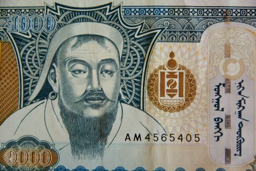 Pinigai, Čengis Khanas, Bilietas, Valiuta, Mongolija, Tugrik
