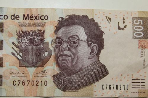Pinigai, Dinero, Pesas, Valiuta, Pinigai, Meksikietis, 500, Mxn
