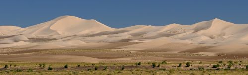 Mongolija, Dykuma, Panorama, Kraštovaizdis, Smėlio Kopos