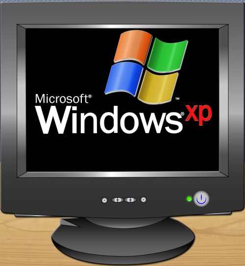 Stebėti, Crt, Vintaje, Senas, Windows Xp, Katodiniai Spinduliai, Pc, Kompiuteris