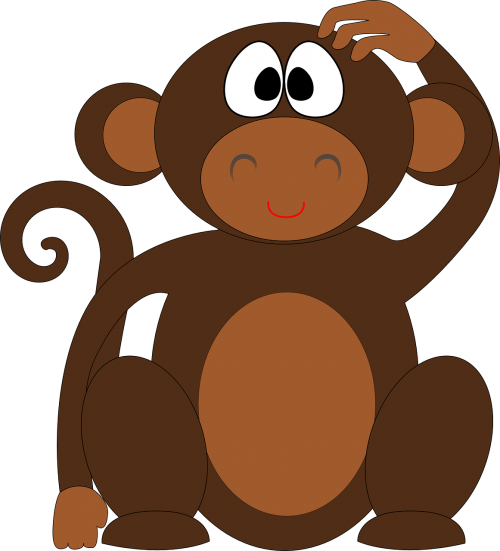 Beždžionė, Šimpanzė, Ape, Šimpanzė, Gyvūnas, Mielas, Animacinis Filmas, Laukinė Gamta, Laukiniai, Žinduolis, Charakteris, Džiunglės, Gamta, Ruda, Safari, Linksmas, Zoologijos Sodas, Primatas, Piešimas, Menas, Uodega, Žavinga, Draugiškas, Nemokama Vektorinė Grafika