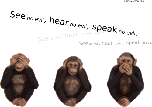 Beždžionės, Matyti, Girdėti, Kalbėti, Velnias, Protingas, Išmintis, Ape, Koncepcija, Primatas, Šimpanzė, Išraiška, Metafora, Komunikacija, Sakydamas, Charakteris, Konceptualus, Simbolinis, Kurtis, Aklas, Tyla, Nemokama Vektorinė Grafika