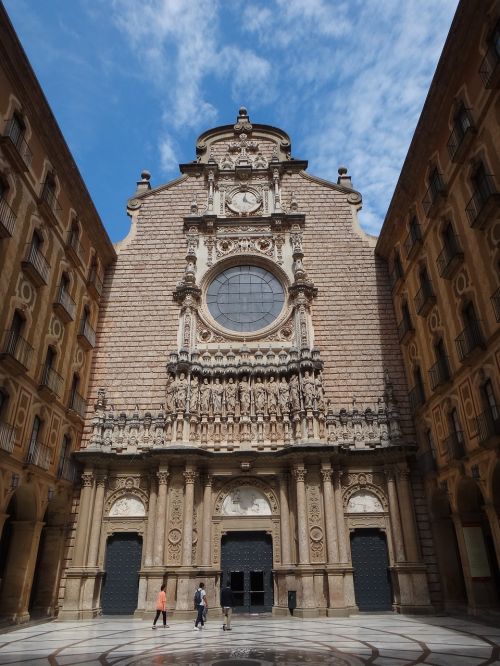 Monserrat, Vienuolynas, Barcelona, Ispanija, Architektūra, Lankytinos Vietos, Katalonija, Šventė, Bažnyčia, Katedra, Pastatas, Fasadas, Turistų Atrakcijos, Viduržemio Jūros