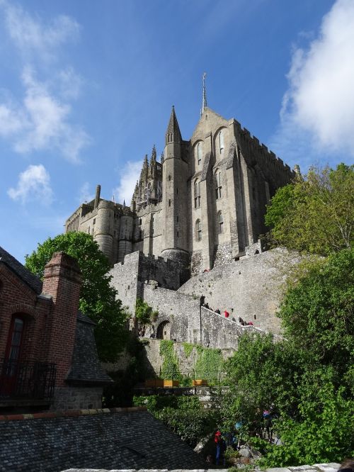 Mont Saint Michel, Pilis, France, Viduramžių Architektūra