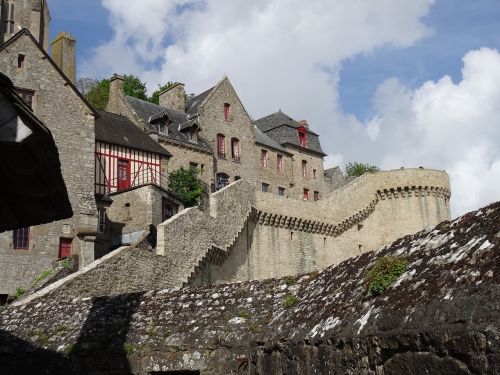 Mont Saint Michel, Pilis, France, Viduramžių Architektūra