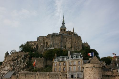 Mont Saint-Michel, Abatija, Normandija, France, Viduramžiai, Viduramžių Architektūra