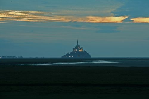 Mont Saint Michel, Vienuolynas, Normandija, France, Bažnyčia