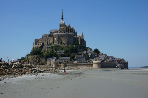 Mont Saint Michel, Normandija, Benediktinas Vienuolynas, Vienuolynas, France