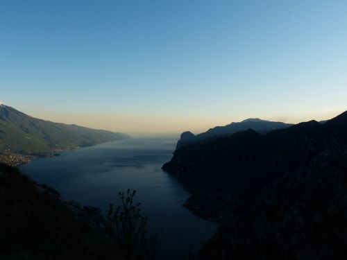 Monte Cas, Garda, Ežeras, Kalnai, Garda Kalnai, Idiliškas, Romantiškas, Vanduo, Abendstimmung, Požiūris, Bocca Larici