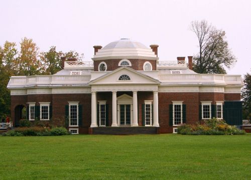 Monticello, Muziejus, Tomas Džefersonas, Charlottesville, Nikelio Pusė, Kupolas, Prezidento Namuose, Namas, Architektūra