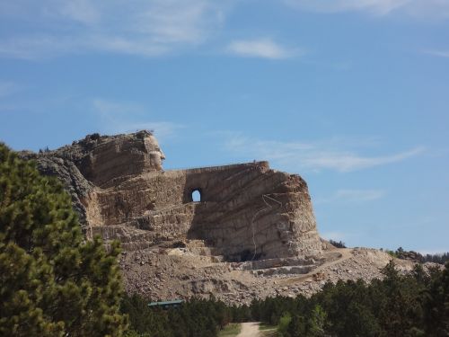 Paminklas, Netikras Arklių Memorialas, Pietinė Dakota, Custer, Kelionė, Kraštovaizdis
