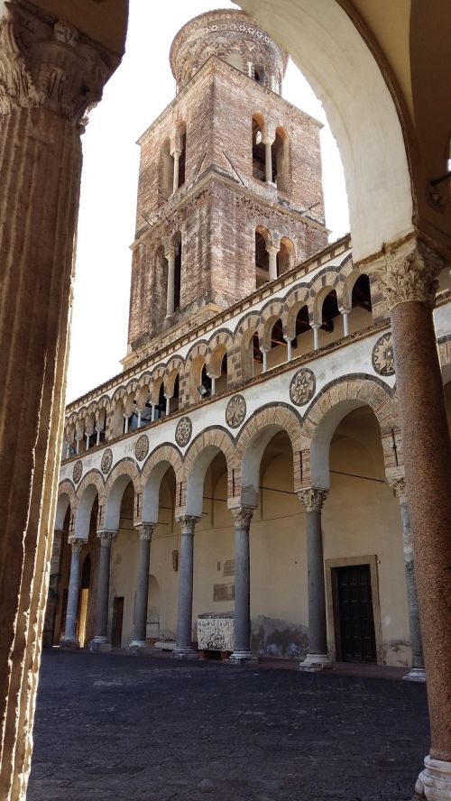 Paminklas, Architektūra, Duomo, Salerno, Istorinis Centras, Gotika, Viduramžių Bokštas, Kampanelis, Italy