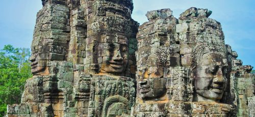 Paminklas, Kambodža, Angkor Wat, Turizmas, Kelionė, Asija, Senovės, Šventykla, Akmuo, Architektūra, Sugadinti, Kultūra, Civilizacija, Archeologija, Svetainė, Veidai, Statulos, Senas, Istorinis