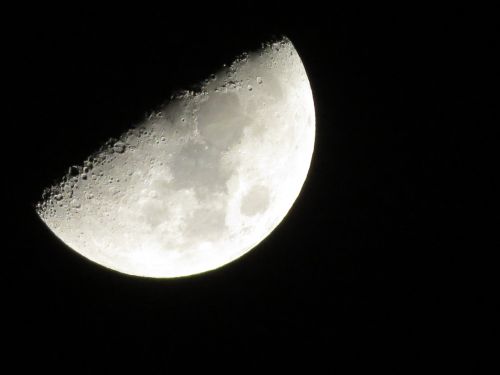 Mėnulis, Mėnulis, Astronomija, Dangus, Naktis