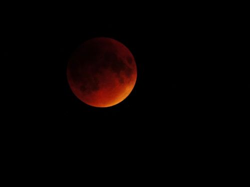 Mėnulis, Raudona, Oranžinė