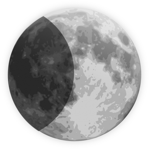 Mėnulis, Mėnulio Spindesys, Delčia, Nemokama Vektorinė Grafika