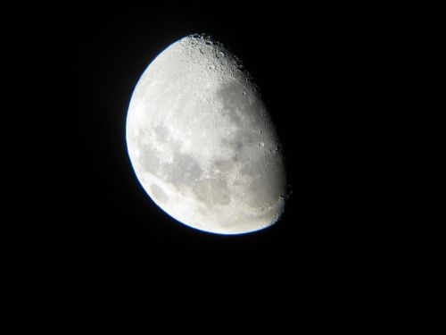 Mėnulis, Astronomija, Teleskopas, Naktinis Dangus, Krateriai