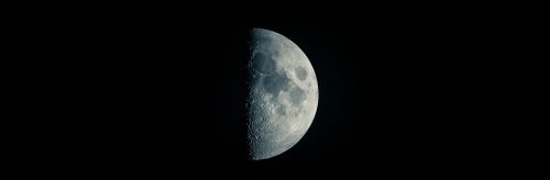 Mėnulis, Pusmėnulis, Naktinis Dangus, Fonas, Paviršius, Krateris, Astronomija