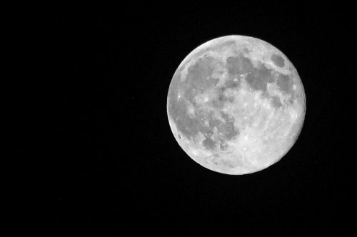 Mėnulis, Naktis, Baltas Mėnulis, Dangus Moon, Krateriai