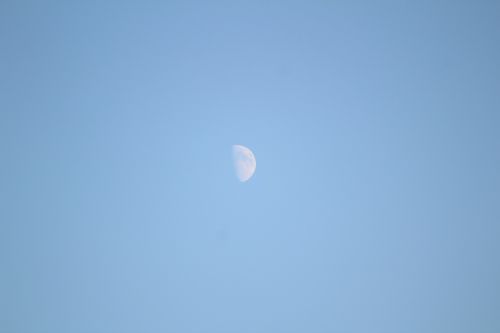 Mėnulis, Dangus, Diena
