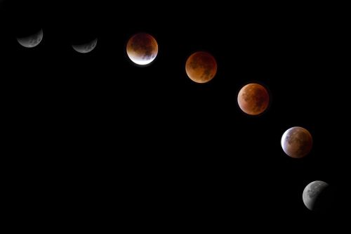 Mėnulis, Raudona Luna, Visata