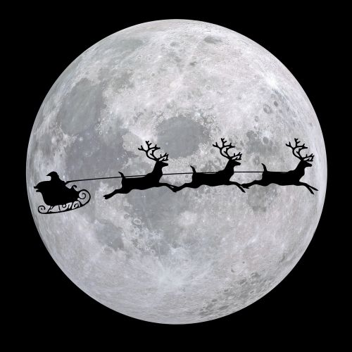 Mėnulis, Planeta, Nikolas, Šiaurės Elnių Rogės, Kalėdos