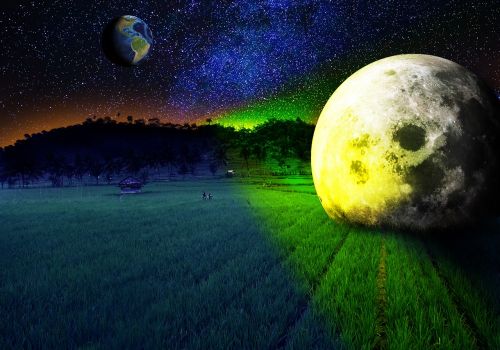 Mėnulis,  Planeta,  Astronomija,  Gamta,  Dangus,  Be Honoraro Mokesčio