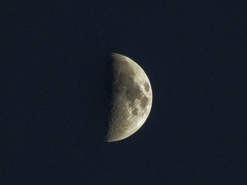 Mėnulis, Naktis, Krateris
