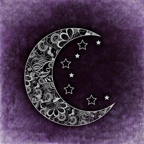 Mėnulis,  Žvaigždė,  Abstraktus