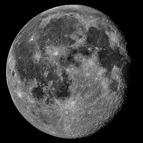 Mėnulis, Naktis, Astronomija, Mėnulis Naktį, Naktinė Nuotrauka, Erdvė
