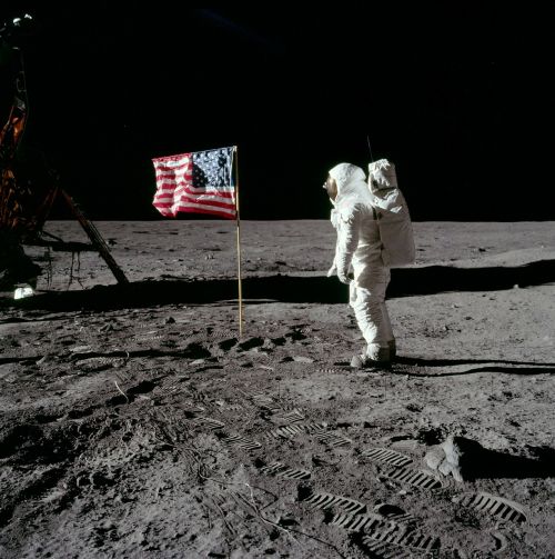 Mėnulio Nusileidimas, Buzz Aldrin, Amerikietis, 1969, Vėliava, Kostiumo Kostiumas, Vaikščioti Mėnuo, Mounwalk, Astronautas