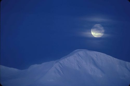 Moonrise, Kalnai, Sniegas, Kraštovaizdis, Vakaras, Twilight, Naktis, Vaizdingas, Pakilti, Mėnulis, Horizontas
