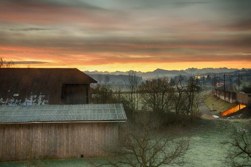 Morgenstimmung, Alpių Kraigas, Žiema