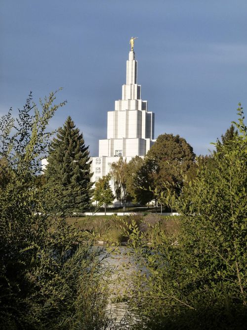 Mormonas, Šventykla, Pastatas, Idaho Patenka, Miestas, Idaho, Usa, Religija, Architektūra, Bažnyčia, Kraštovaizdis, Peizažas