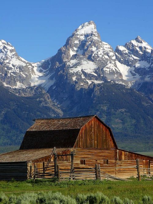 Mormono Eilės Svirnas, Vajomingas, Nacionalinis Parkas, Usa, Gamta, Kalnai, Grand Teton Nacionalinis Parkas