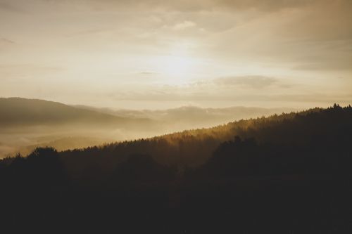 Rytas, Saulėtekis, Kalvos, Kraštovaizdis, Gamta, Saulės Šviesa, Lauke, Vaizdas, Miškas, Medžiai, Apšvietimas