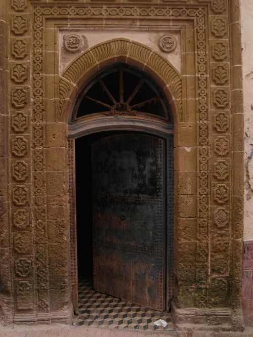 Marokas, Rytietiškas, Durys, Architektūra, Ornamentas, Marrakechas