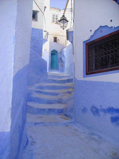 Marokas, Chef-Chefchaouen, Juostos, Mėlynas