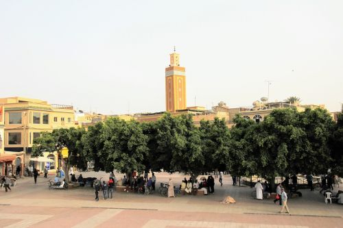 Marokas, Esaouira, Prekyvietė, Hauptplatz, Mečetė