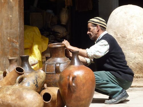 Marokas, Marrakechas, Keramika, Poteris