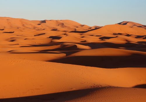 Marokas, Saharos Dykuma, Masyvios Smėlio Kopos