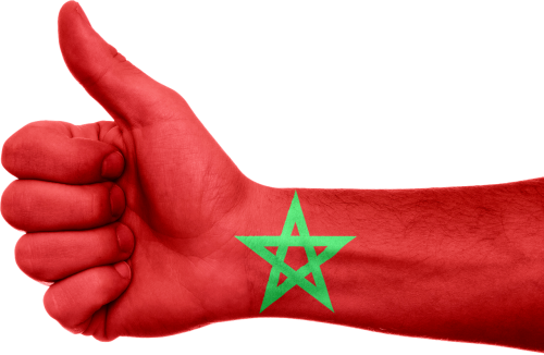Marokas, Vėliava, Ranka, Simbolis, Nacionalinis, Ženklas, Patriotinis, Patriotizmas, Afrika, Nykščiai Aukštyn