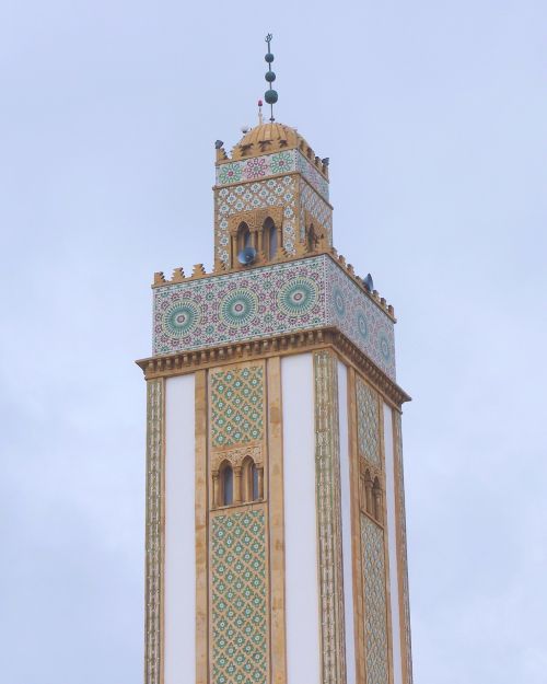 Marokas, Agadiras, Mečetė, Tikėjimas, Religija, Eksterjeras, Pastatas, Struktūra, Architektūra, Dangus, Debesys, Lauke