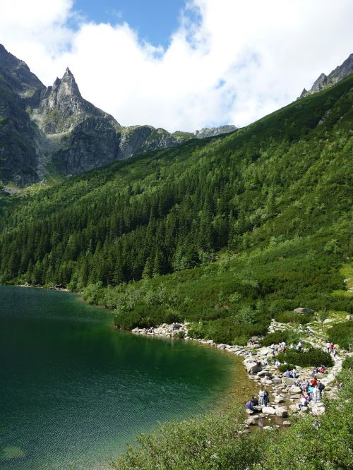Morskie Oko, Tatry, Kalnai, Vienuolis, Ežeras, Lenkų Tatros, Aukštas Tatras