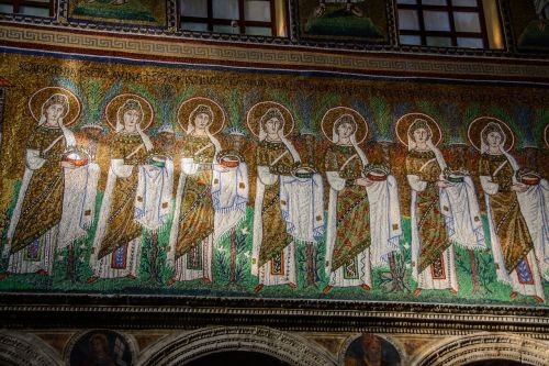 Mozaika, Bažnyčia, Siena, Vaizdas, Byzantine, Menas, Meno Kūriniai, Santapollinare Nuovo, Ravenna
