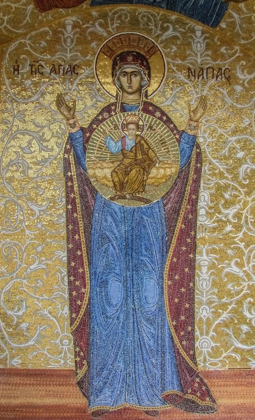 Mozaika, Ayia Napa, Mergelė Marija