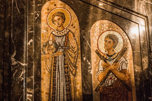 Mozaika, Monserrat, Byzantine, Menas, Santos