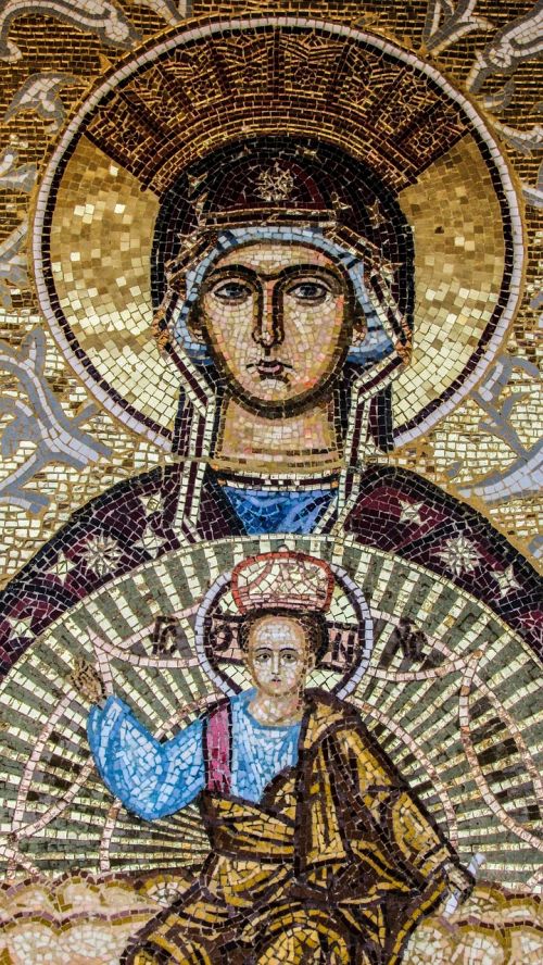 Mozaika, Ayia Napa, Mergelė Marija, Kipras