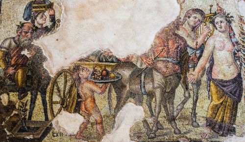 Mozaika, Grindų Mozaika, Išlieka, Senovės, Archeologija, Civilizacija, Ekskursijos, Paveldas, Archeologinis Parkas, Paphos, Kipras